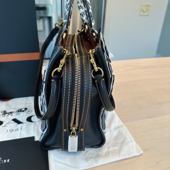 Coach Rogue Tearose Snakeskin and Matching Wallet/Wristlet ***BNWT*** - Picture 8 of 10